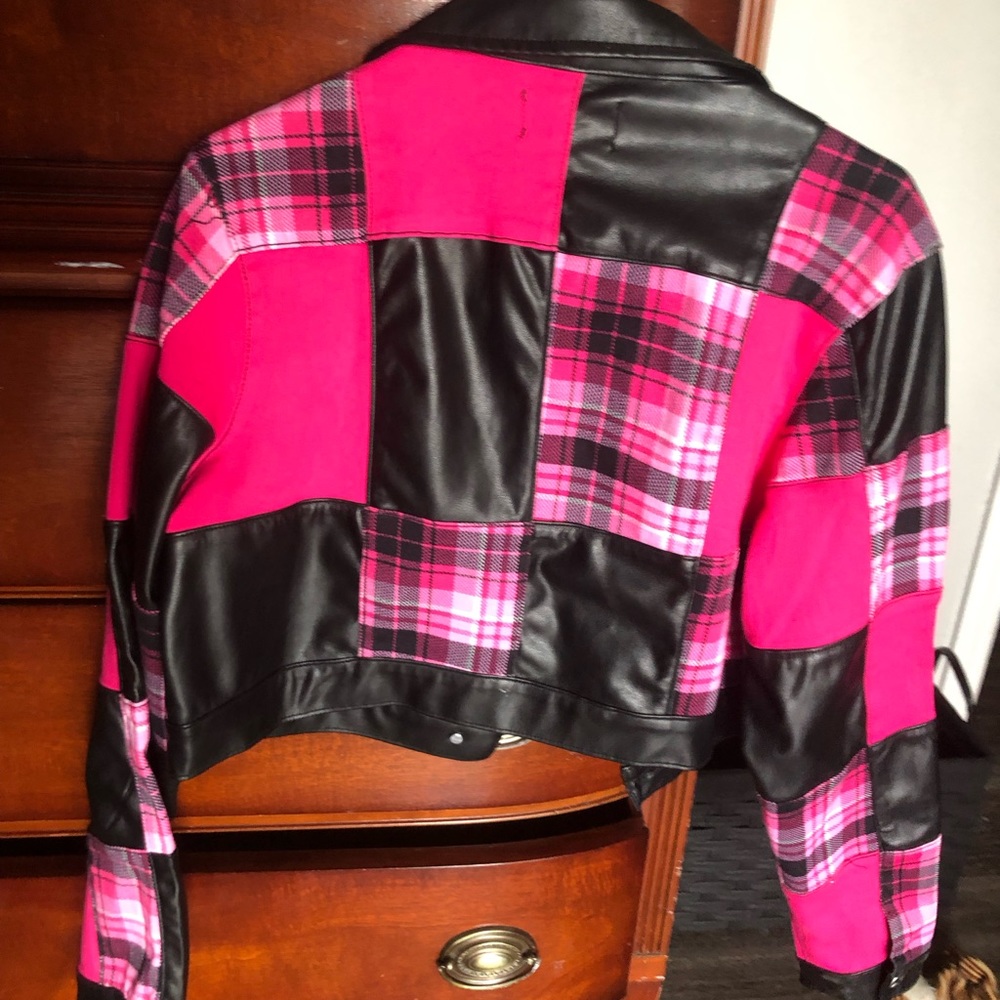 DELIAS patchwork leather jacket